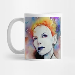 digital portrait of Annie Lennox Mug